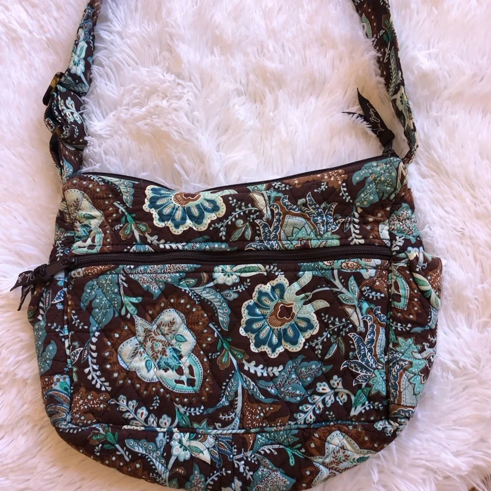 Vera Bradley Java Blue Shoulder/Crossbody Bag - Picture 2 of 12